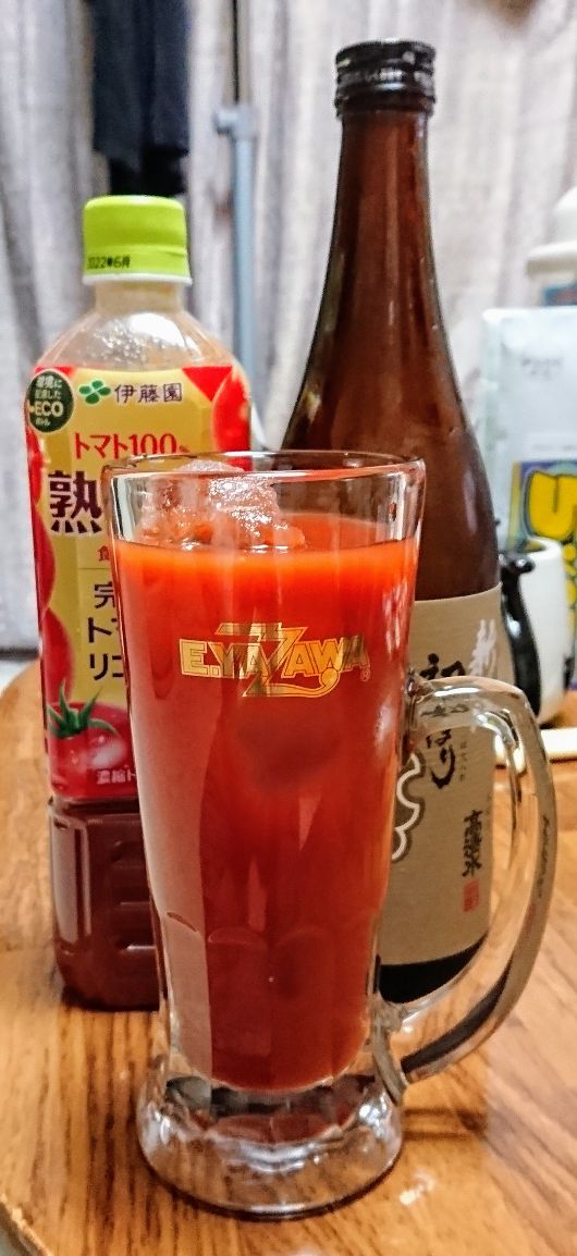 日本酒カクテル『レッド・サン』